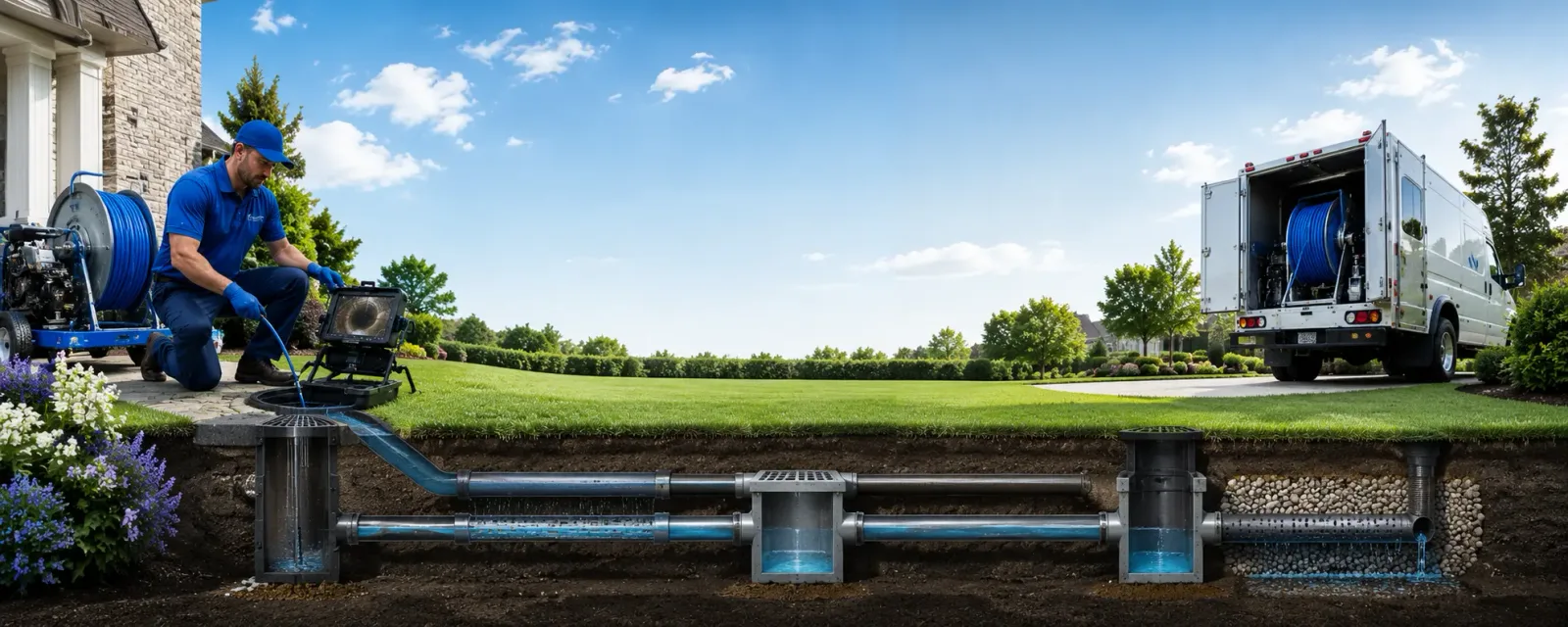 Outdoor drain cleaning information for Sellers, SC